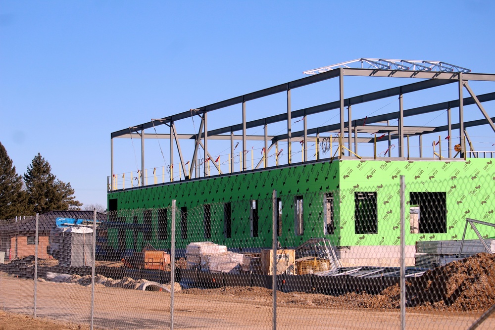 February 2023 construction operations of $11.96 million transient training brigade headquarters at Fort McCoy