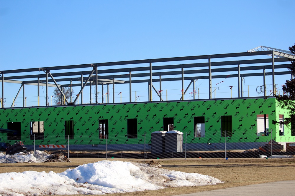 February 2023 construction operations of $11.96 million transient training brigade headquarters at Fort McCoy