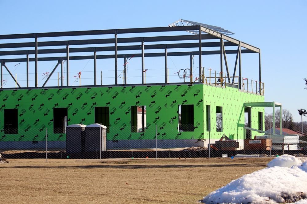 February 2023 construction operations of $11.96 million transient training brigade headquarters at Fort McCoy