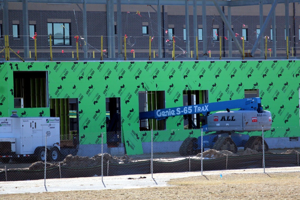 February 2023 construction operations of $11.96 million transient training brigade headquarters at Fort McCoy