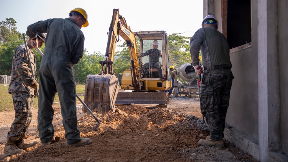 Cobra Gold 23: MWSS-171 and Cobra Gold 23 Participants Construct a School