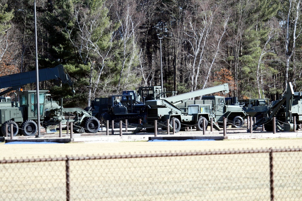 February views of Equipment Park at Fort McCoy