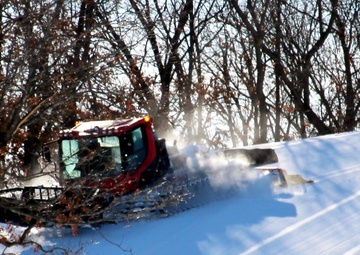 Snow groomer operations at Fort McCoy's Whitetail Ridge Ski Area