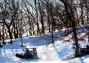 Snow groomer operations at Fort McCoy's Whitetail Ridge Ski Area