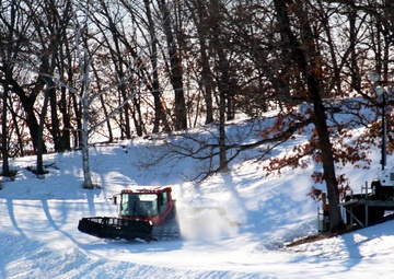 Snow groomer operations at Fort McCoy's Whitetail Ridge Ski Area