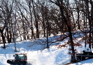 Snow groomer operations at Fort McCoy's Whitetail Ridge Ski Area