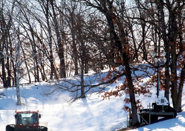 Snow groomer operations at Fort McCoy's Whitetail Ridge Ski Area