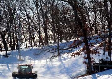 Snow groomer operations at Fort McCoy's Whitetail Ridge Ski Area