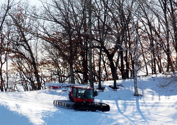 Snow groomer operations at Fort McCoy's Whitetail Ridge Ski Area