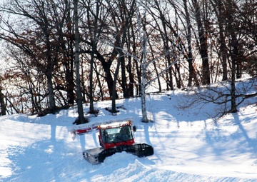 Snow groomer operations at Fort McCoy's Whitetail Ridge Ski Area