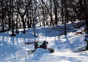 Snow groomer operations at Fort McCoy's Whitetail Ridge Ski Area