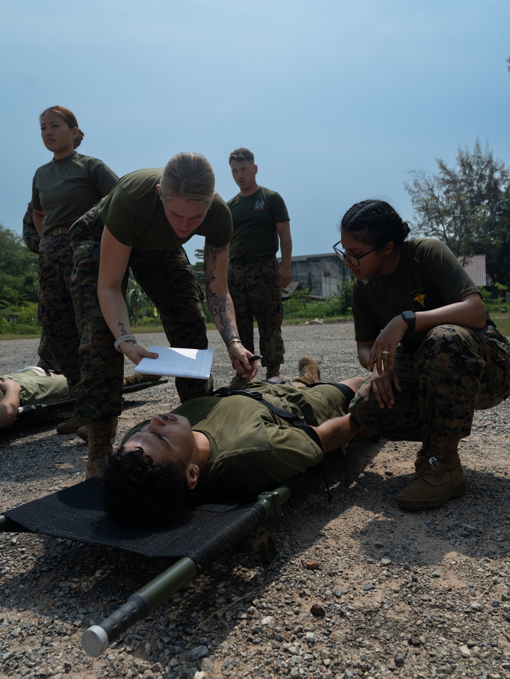 Cobra Gold | U.S. Navy Sailors Provide Role 2 Care to Simulated Parients during Mass Casualty Evacuation Drill