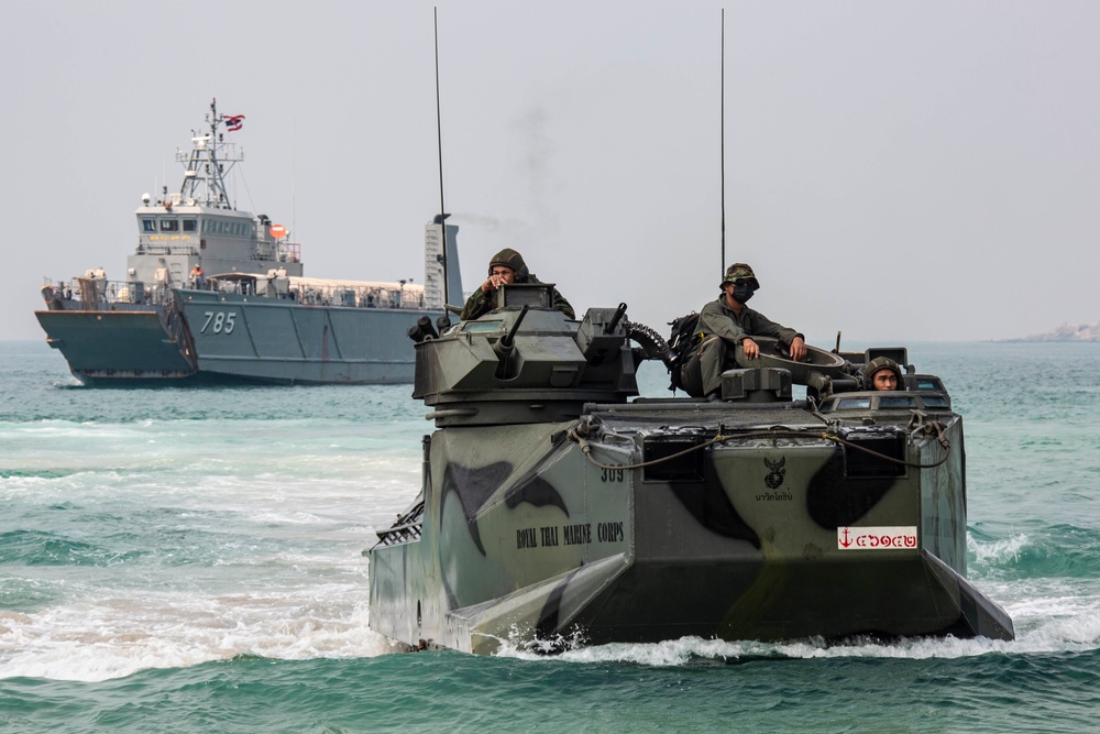 Cobra Gold 23: Partner Forces conduct Amphibious Exercise rehearsal