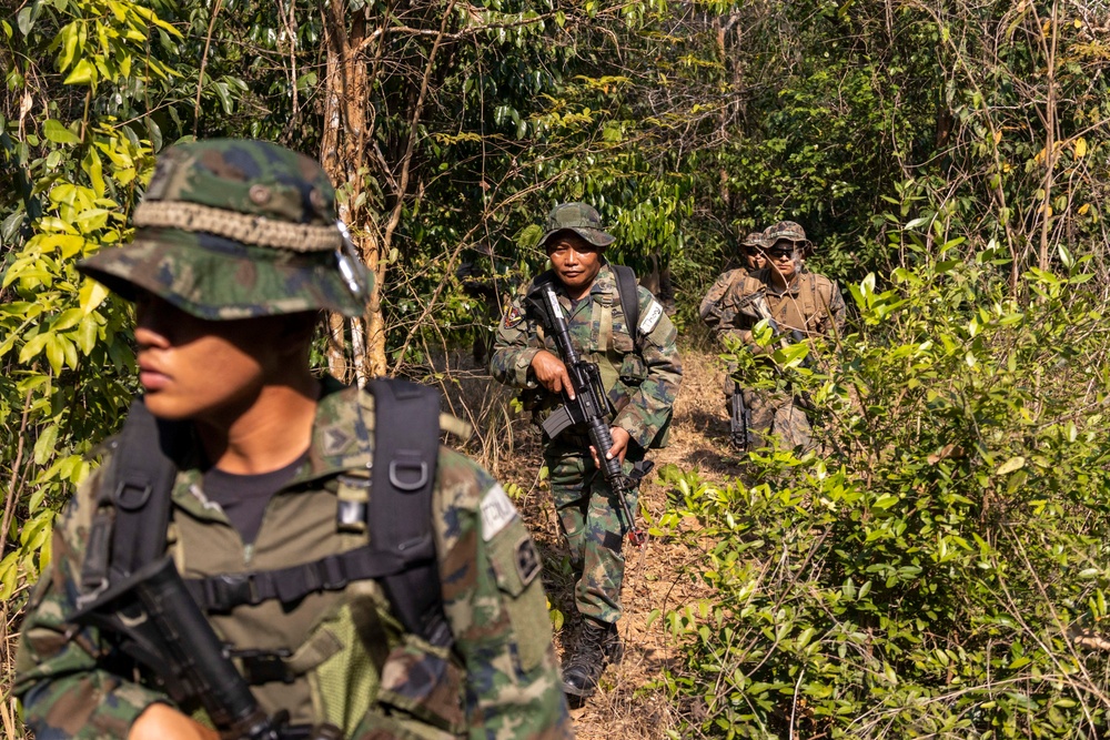 13th MEU Cobra Gold 23 Battalion Landing Team Jungle Patrol