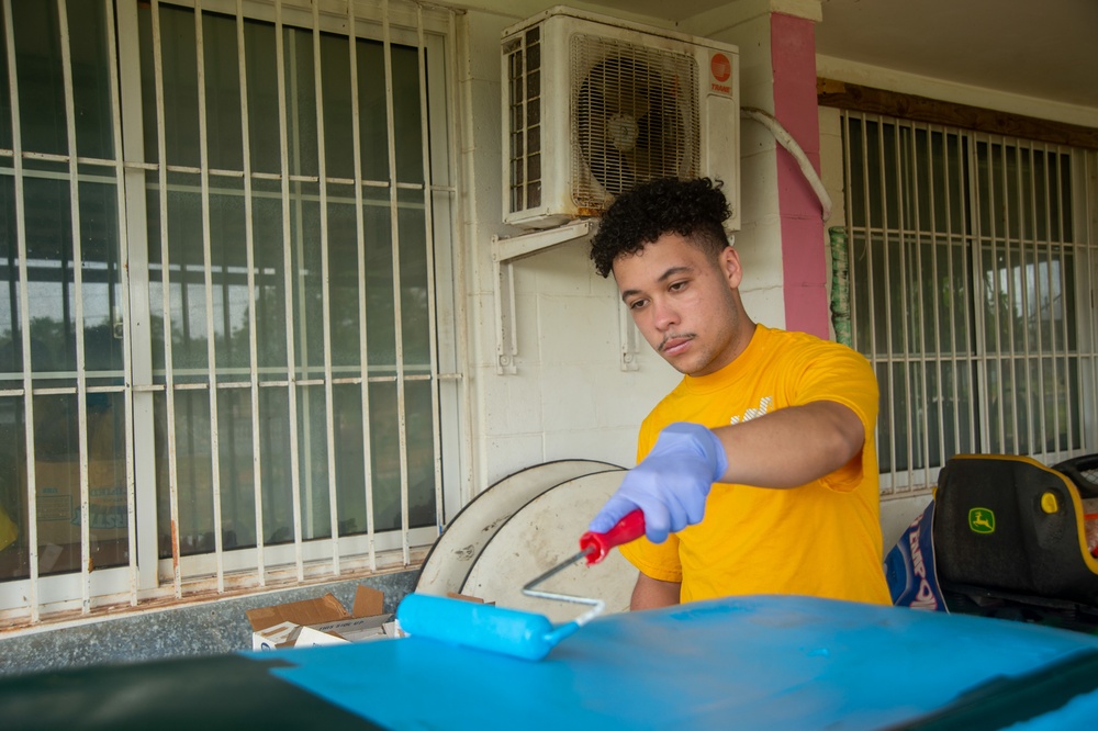 Sailors Participate In A Community Outreach Project