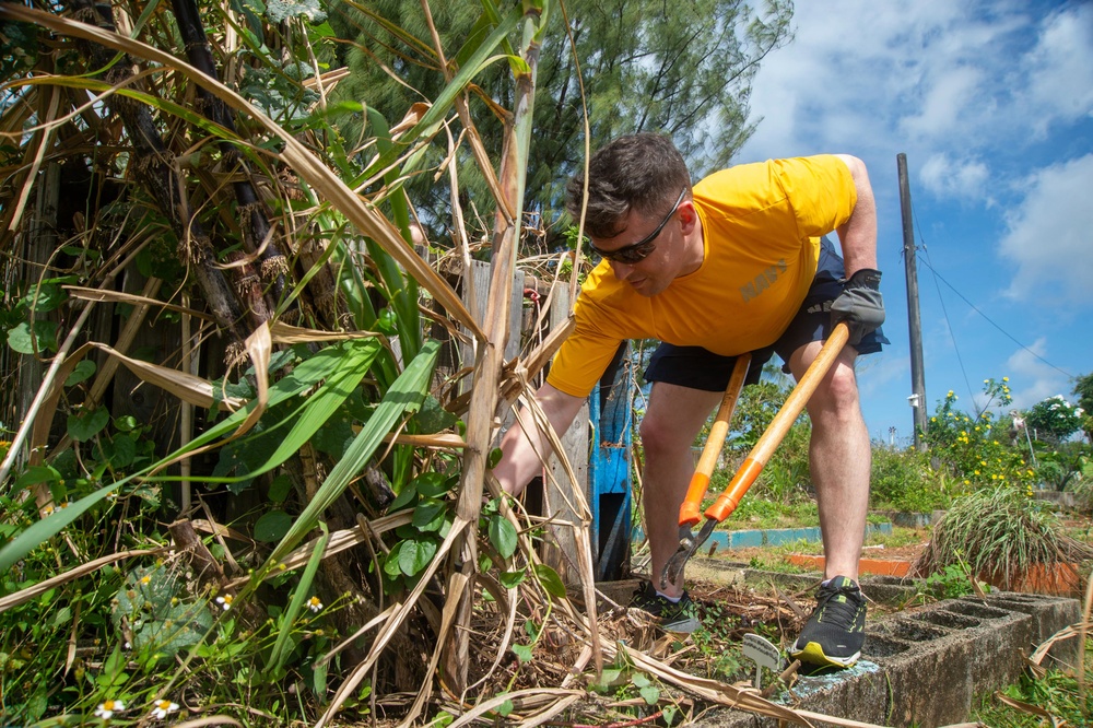 Sailors Participate In A Community Outreach Project