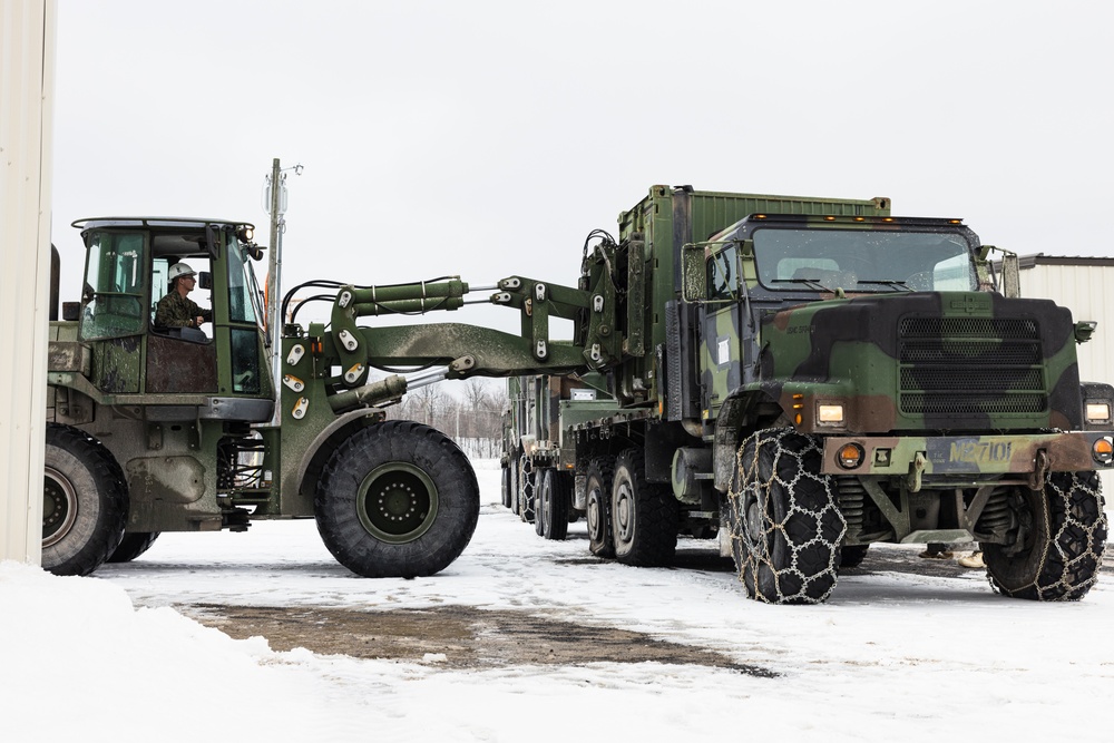 U.S. Marines with 2nd Landing Support Battalion Set Up Base Camp in Fort Drum