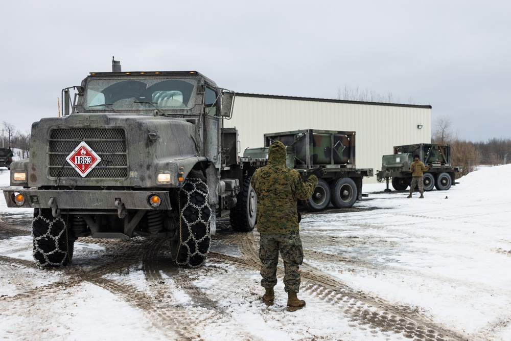 U.S. Marines with 2nd Landing Support Battalion Set Up Base Camp in Fort Drum