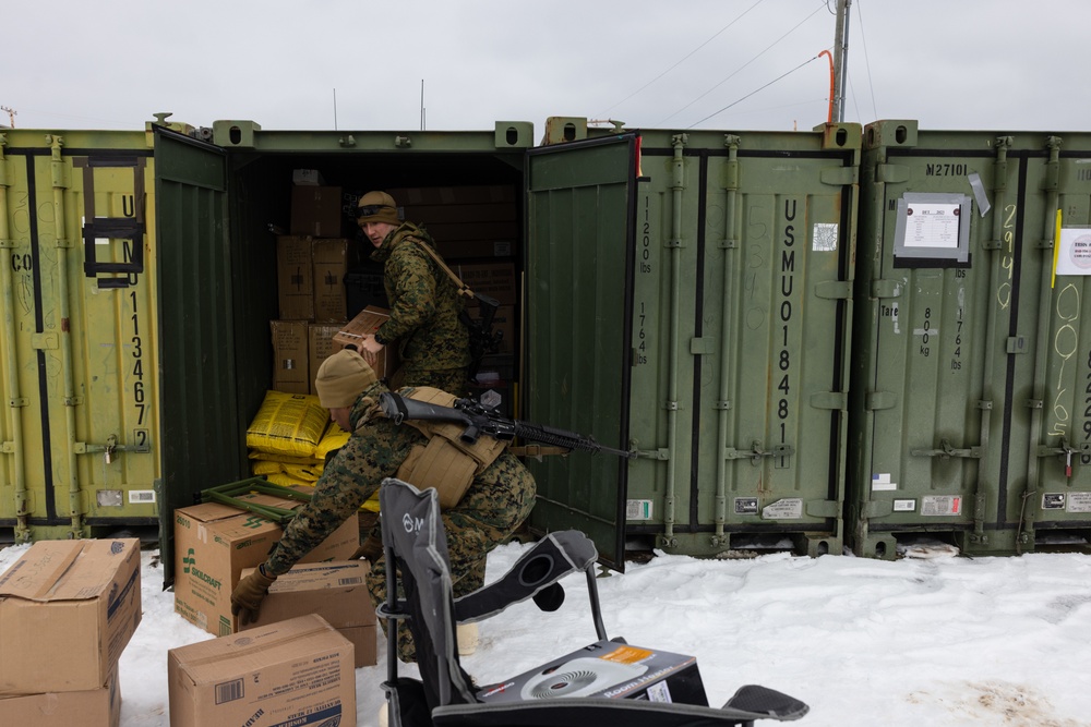 U.S. Marines with 2nd Landing Support Battalion Set Up Base Camp in Fort Drum