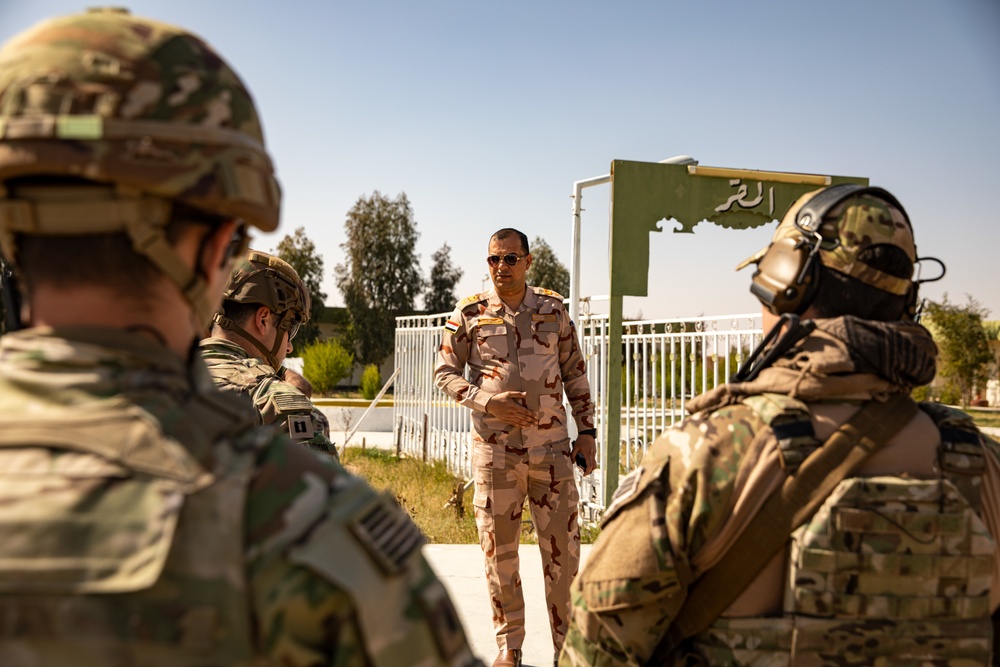 1st Battalion, 134th Artillery Regiment Conducts A Key Leader Engagement with Iraq Logistical Compound