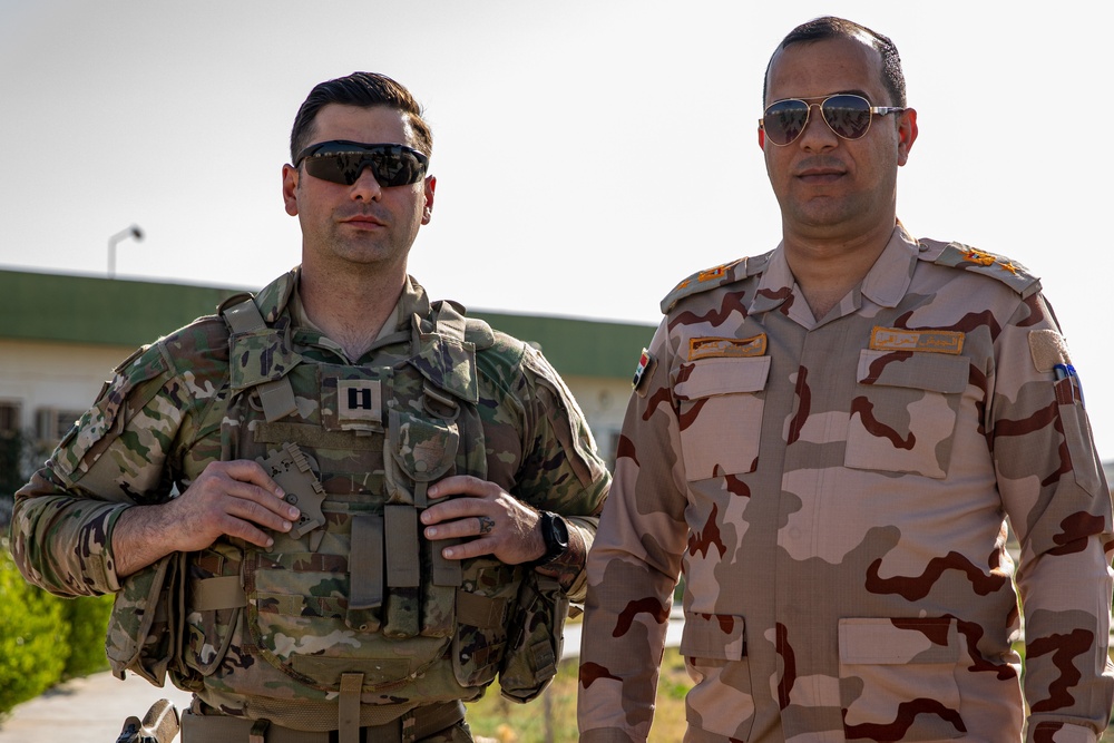 1st Battalion, 134th Field Artillery Conducts A Key Leader Engagement with Iraq Logistical Compound