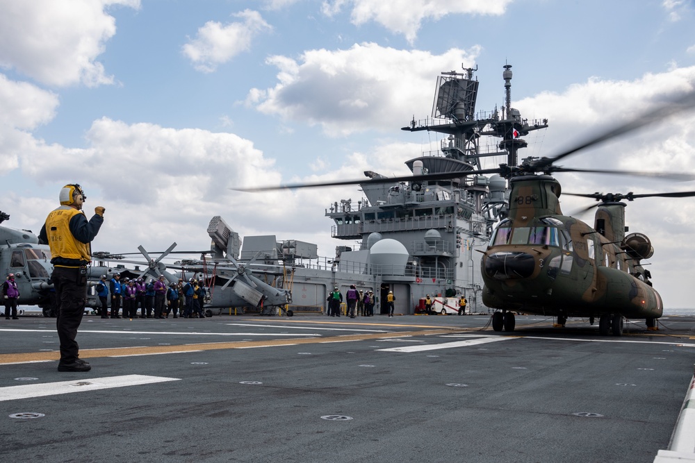 USS America Conducts Joint Flight Operations With JGSDF During Exercise Iron Fist