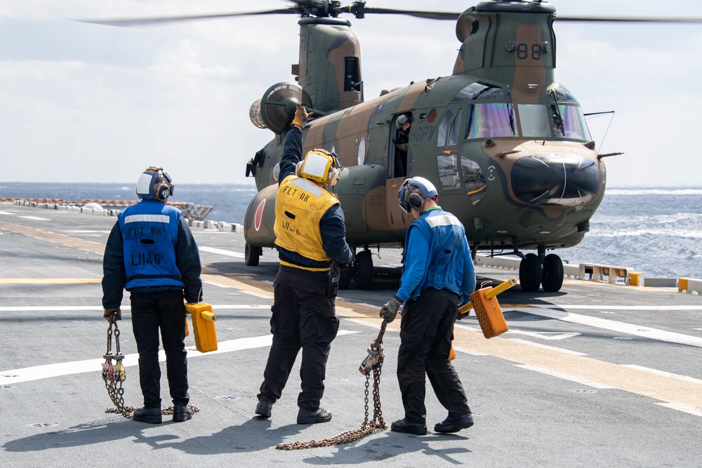 USS America Conducts Joint Flight Operations With JGSDF During Exercise Iron Fist