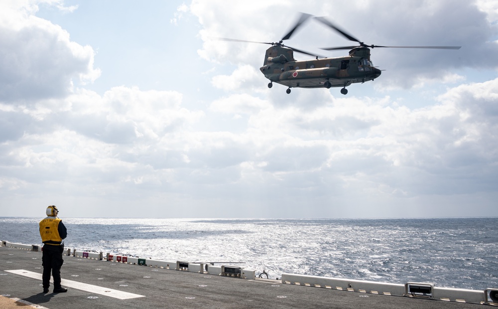 USS America Conducts Joint Flight Operations With JGSDF During Exercise Iron Fist