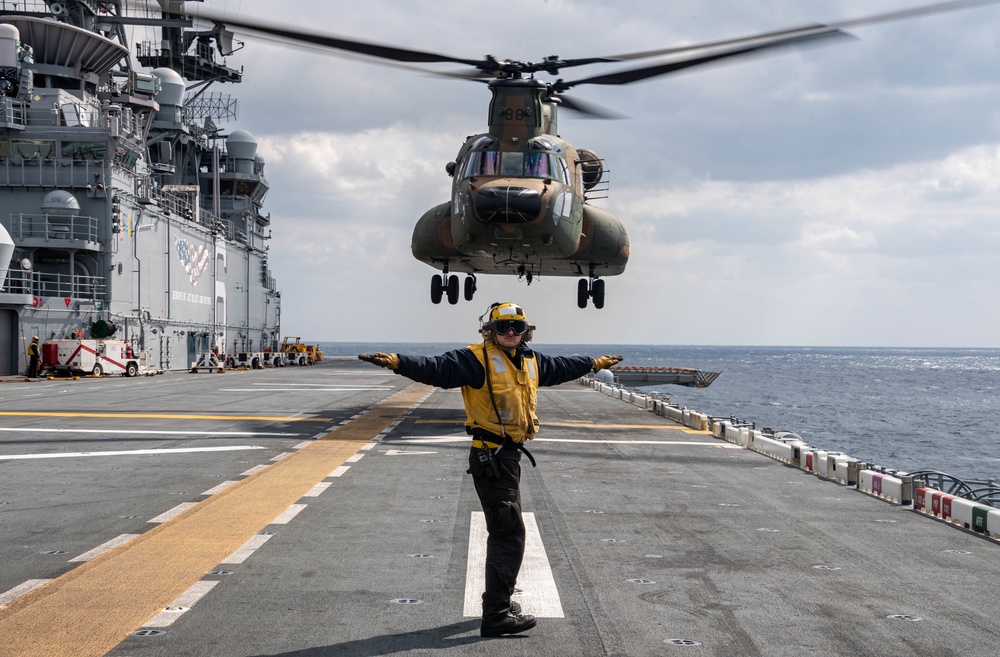 USS America Conducts Joint Flight Operations With JGSDF During Exercise Iron Fist