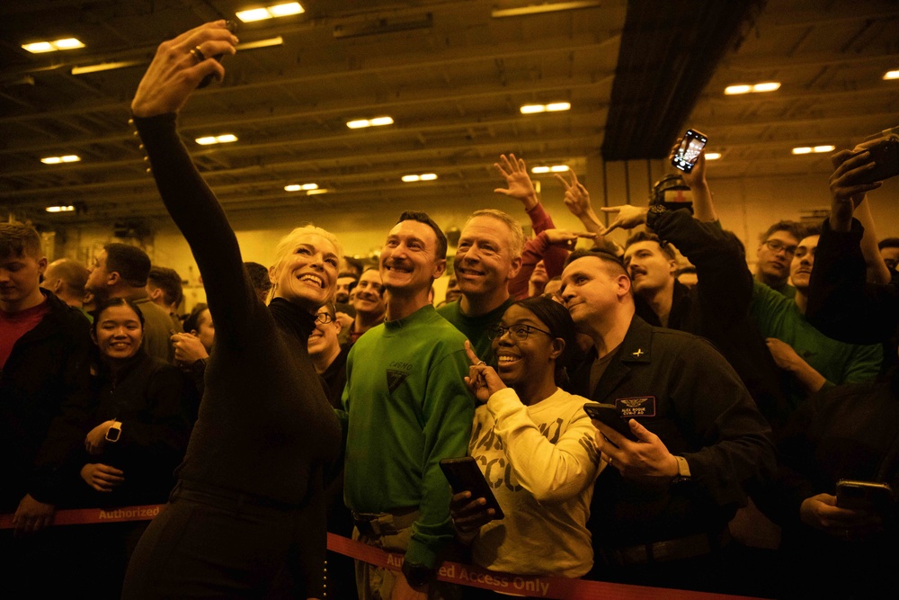 Tom Cruise Visits the USS George H.W. Bush (CVN 77)