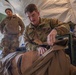 2nd Lt. Liam Spellissy assesses a patient