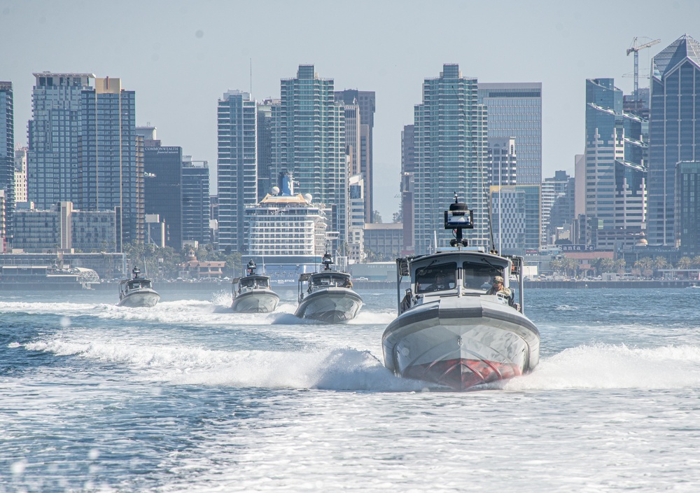 MSRON 11 Training in San Diego Harbor