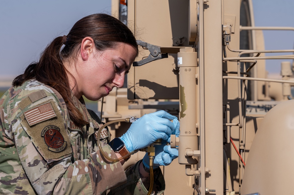 Fueling the force; AASAB Airman collect fuel samples