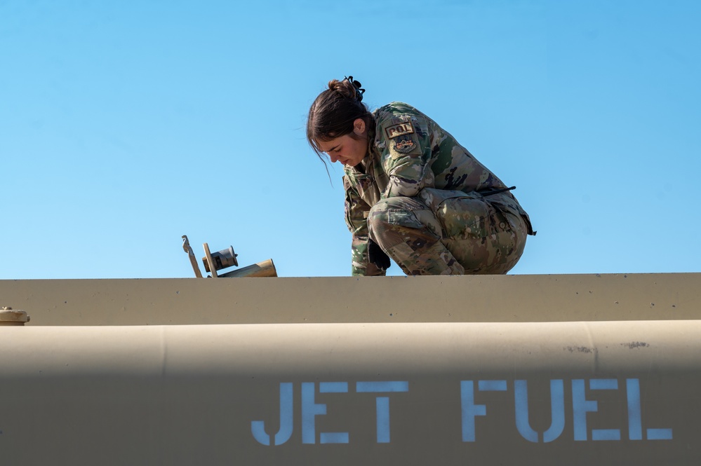 Fueling the force; AASAB Airman collect fuel samples