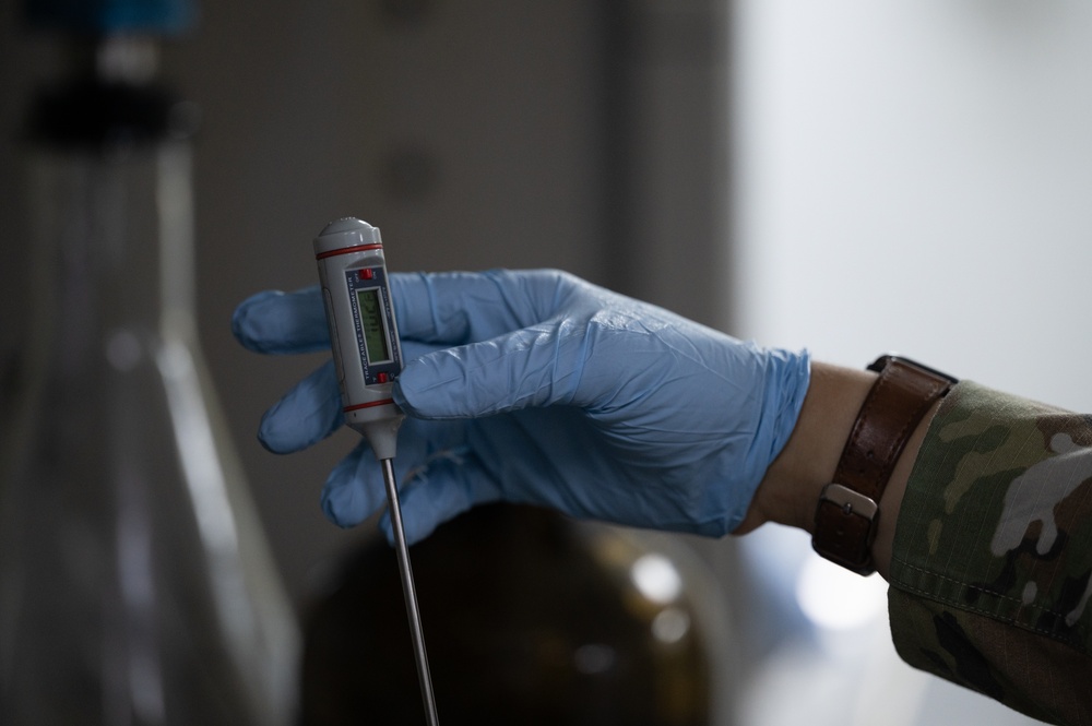 Fueling the force; AASAB Airman collect fuel samples