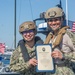 MSRON 11 Hold a Re-enlistment during Unit Level Training in San Diego Harbor