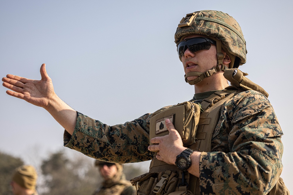 U.S. Marines with 3rd Maintenance Battalion and Republic of Korea Marines conduct grenade range during Korean Marine Exercise Program