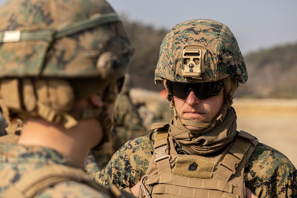 U.S. Marines with 3rd Maintenance Battalion and Republic of Korea Marines conduct grenade range during Korean Marine Exercise Program