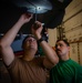 Sailors Perform Routine Maintenance On Aircraft