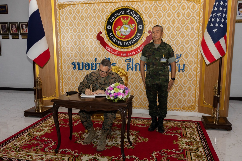 Cobra Gold 23 | U.S. Marines meet with leaders of Royal Thai Marine Corps