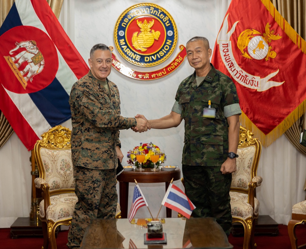 Cobra Gold 23 | U.S. Marines meet with leaders of Royal Thai Marine Corps