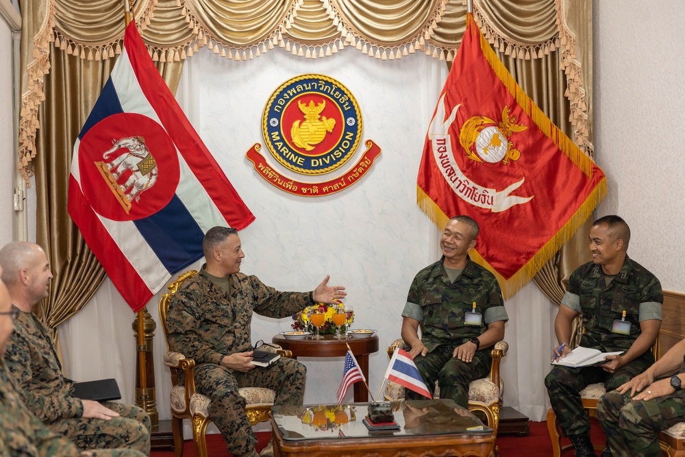 Cobra Gold 23 | U.S. Marines meet with leaders of Royal Thai Marine Corps