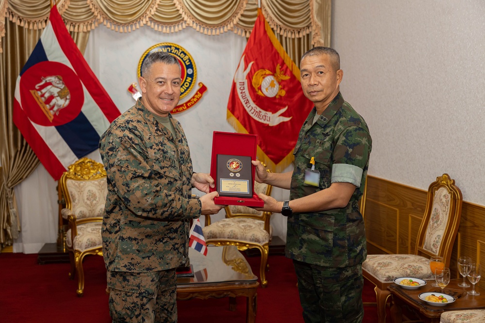 Cobra Gold 23 | U.S. Marines meet with leaders of Royal Thai Marine Corps