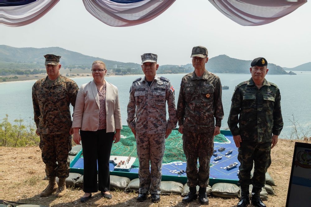 Cobra Gold 23 | 3rd MLG commanding general observes amphibious exercise with multinational military leaders