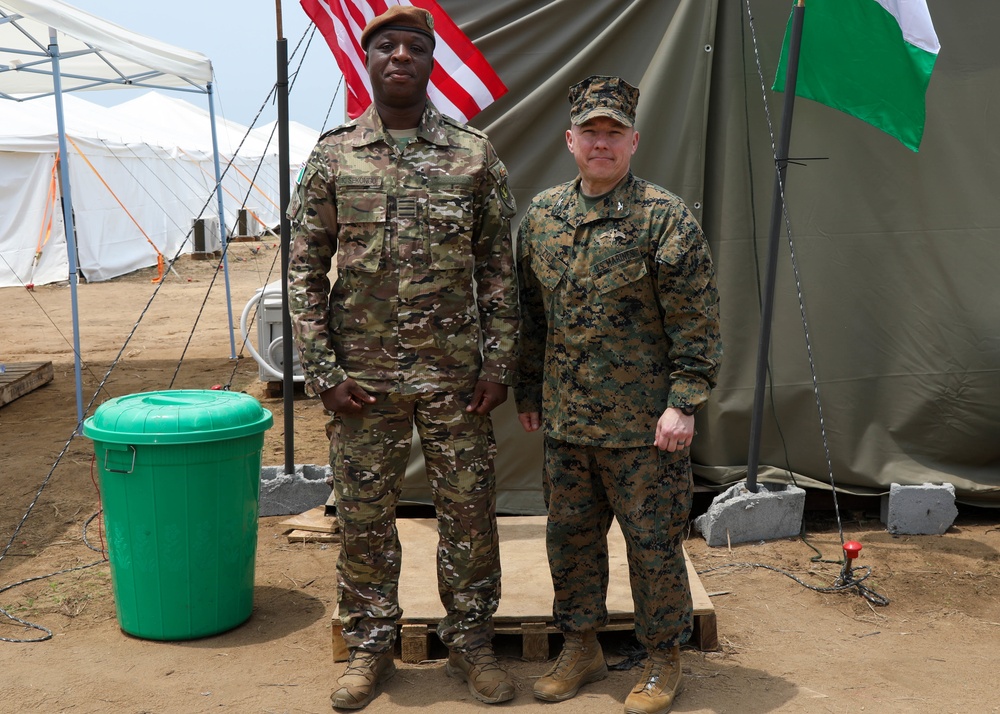 Col. Robert Zyla visits Côte d'Ivoire Flintlock location