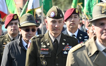 Senior 173rd Airborne logisticians honor fallen Alpini soldier in partnered community