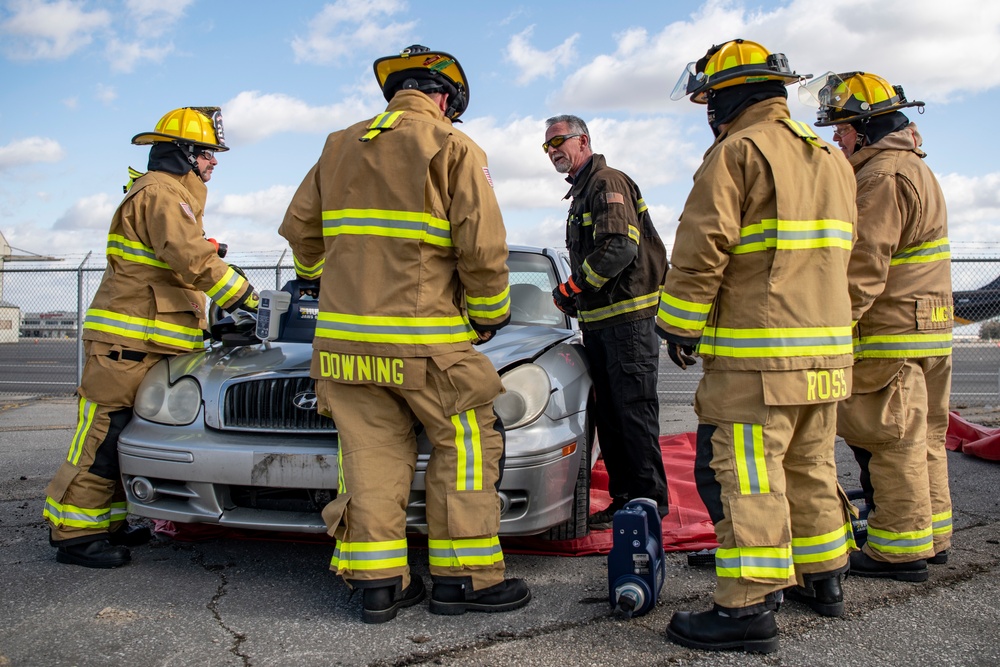 Rickenbacker Fire Department Jaws of Life training