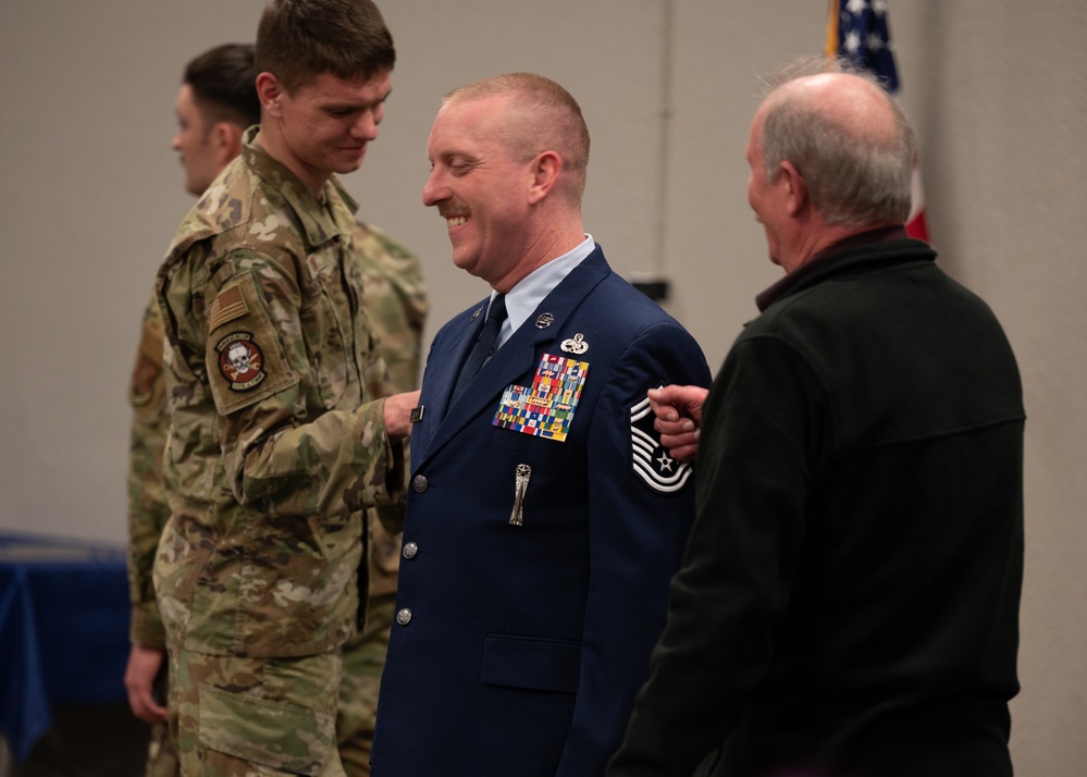 Career Air Force weapons troop is promoted to Chief