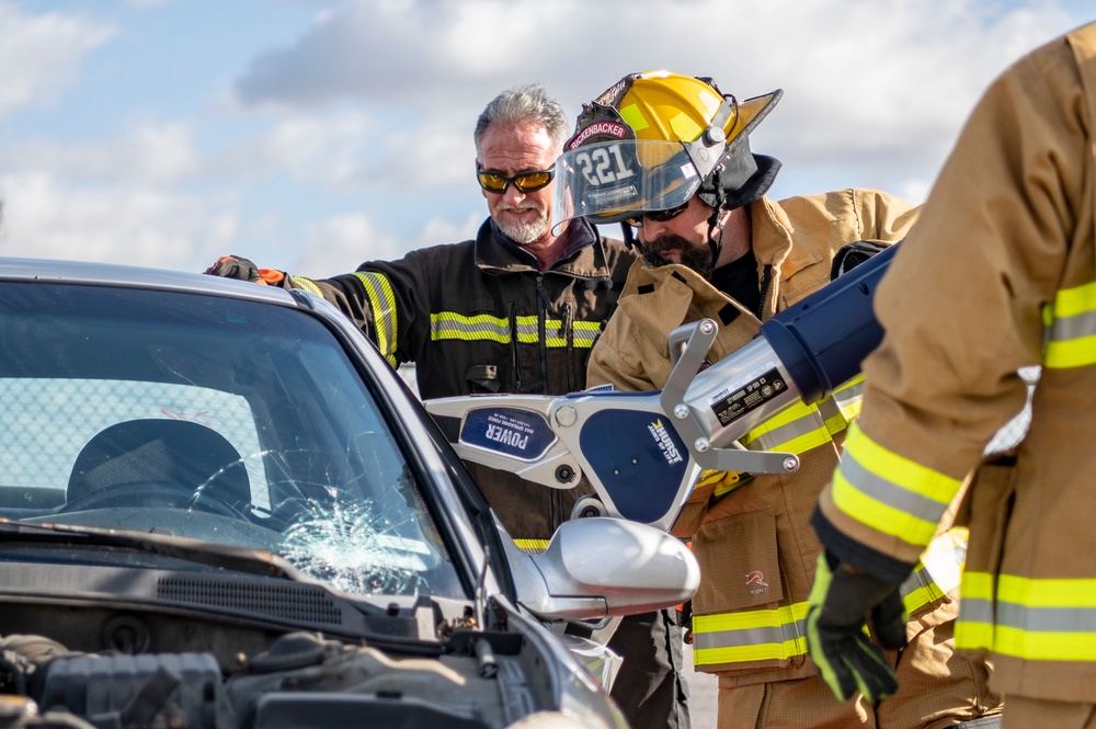 Rickenbacker Fire Department Jaws of Life training