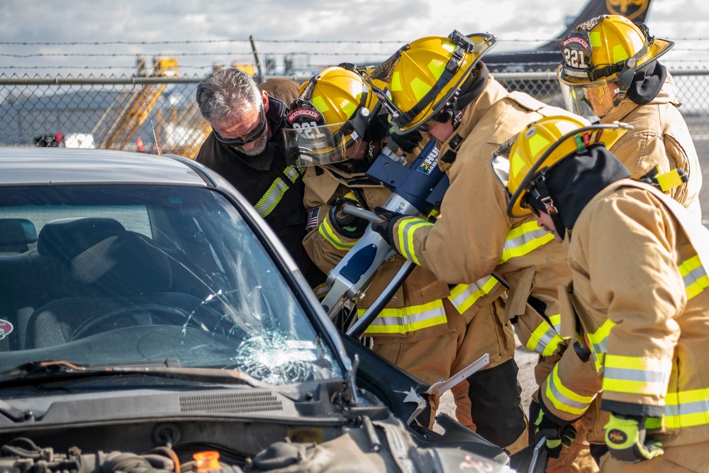 Rickenbacker Fire Department Jaws of Life training